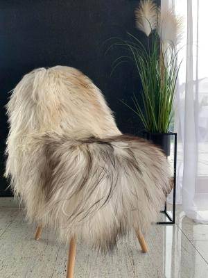 Skóry owcze - Islandzkie  - island-sheepskin-white-grey-adam-leather