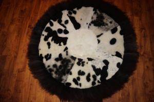 Skóry owcze - Dywany okrągłe - round-carpets-sheepskin-adam-leather