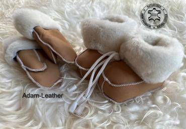 Skóry owcze - Zakopane kapcie i rękawiczki ze skóry owczej od Adam Leather