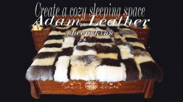 Skóry owcze - Stwórz przytulną przestrzeń do spania ze skórami owczymi od Adam Leather!
